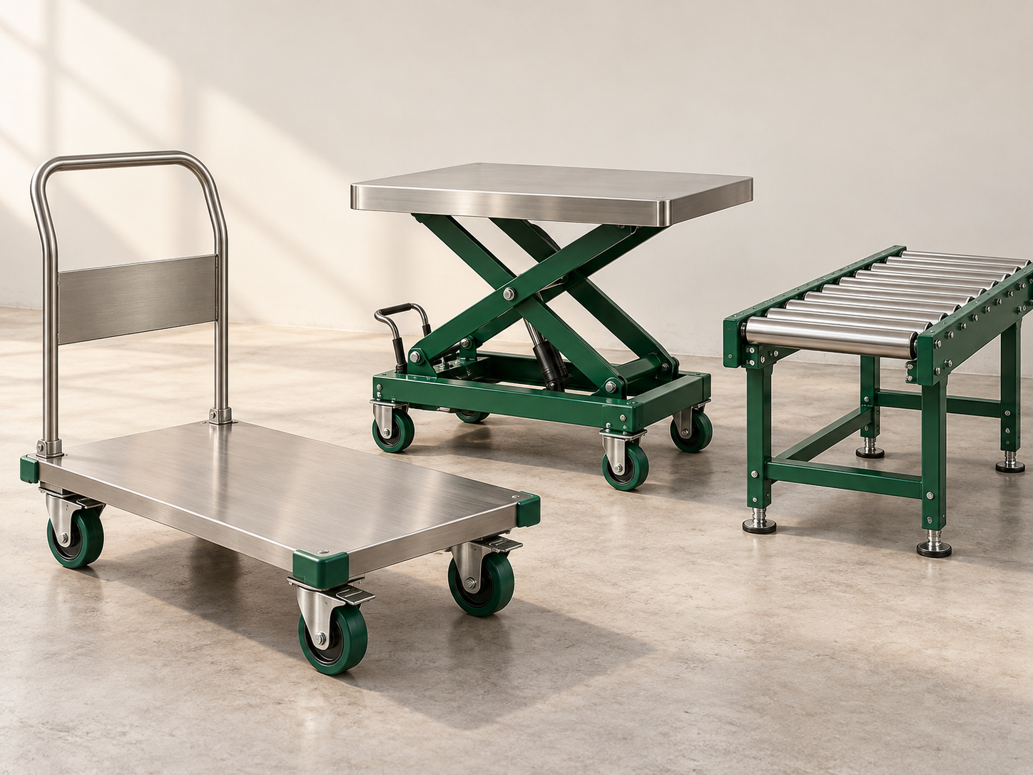 Industrial Trolley, Lift, Conveyer 